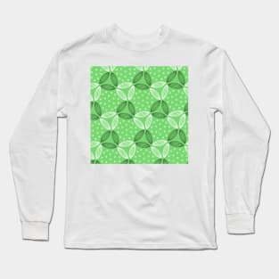 Floral Art Pattern green Long Sleeve T-Shirt